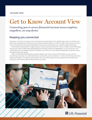 LPL Brochure Overview of Account View for Prudential